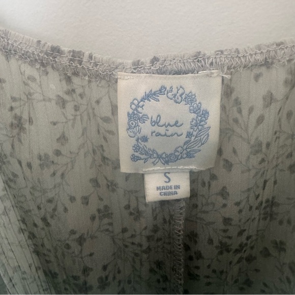 Floral Sleeveless Babydoll S coquette romantic Fairycore boho coastal cowgirl - Picture 6 of 6